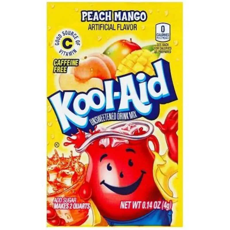 Kool-Aid Peach Mango Beverage Mix Stick Packets, 10-Count Exotic Bundle - Flavor Packets for Water, Drink Mix Stick Flavoring Powder, Mix Packet Flavoring Powder