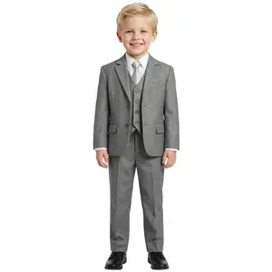 The Modern Chimp Light Grey 5-Piece Boys Suit Set