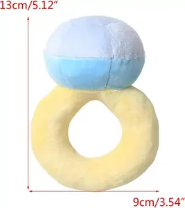 Red Heart Ring Plush Pillow Giant Diamond Ring Proposal Gift Box for Valentine's Day & 520 Birthday Gift for Girlfriend Perfect Romantic Present