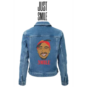 SMILE - Embroidered Jean Jacket