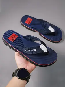 Men's Summer Eva Flip Flops, Casual Beach Sandals, Non-Slip Lightweight Design, Perfect for Outdoor Activities & Daily Wear, Affordable Sandals, Casual Beach Shoes, Beach Footwear