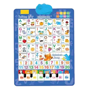Alphabet Wall Chart - Bilingual Toys with Interactive Touch Buttons for Independent & Guided Learning - Ideal for Preschool Learning Activities & Spanish Classroom Supplies.