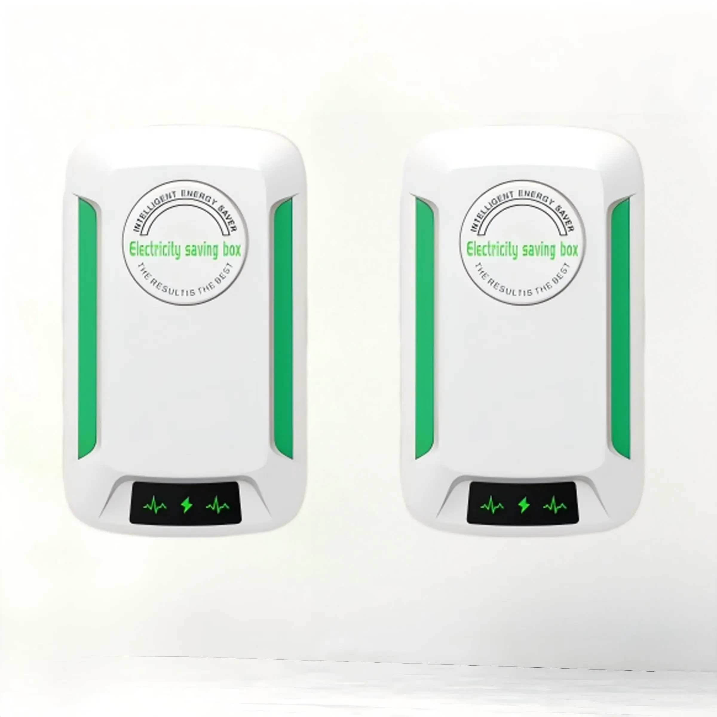 2pcs US Plug Energy Saving Power Saver Set Pack, Socket Saver with Built-In Indicator Light, Intelligent System, Portable Indoor Electrical Device for Home, Office Use