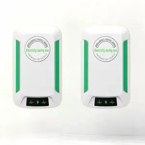 2pcs US Plug Power Saver Boxes, Built-In Indicator Light, Intelligent Energy-Saving System, Portable Indoor Electrical Device for Home, Office Use