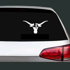 Texas Bull Permanent Vinyl Decal