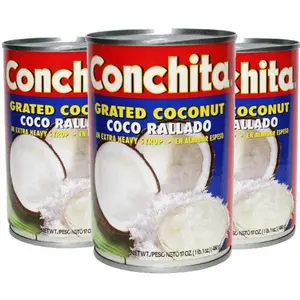 Grated coconut in syrup by Conchita. 17 oz Pack of 3 Grated coconut in syrup by Conchita. 17 oz Pack of 3