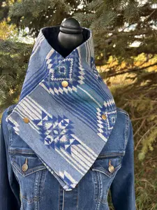 Western Neck Cowl Style Bandana Wool Scarf Wildrag Alternative Cowboy Neckwear Winter Protection Outdoor Accessory Ranch Fashion Western