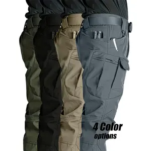 [Tactical Cargo Pants] Men's Tactical Cargo Pants |   Multi-Pocket, Adjustable Waistband, Quick-Dry, Durable |   Outdoor Hiking, Camping, Workwear, Travel, Straight-Leg Regular Fit