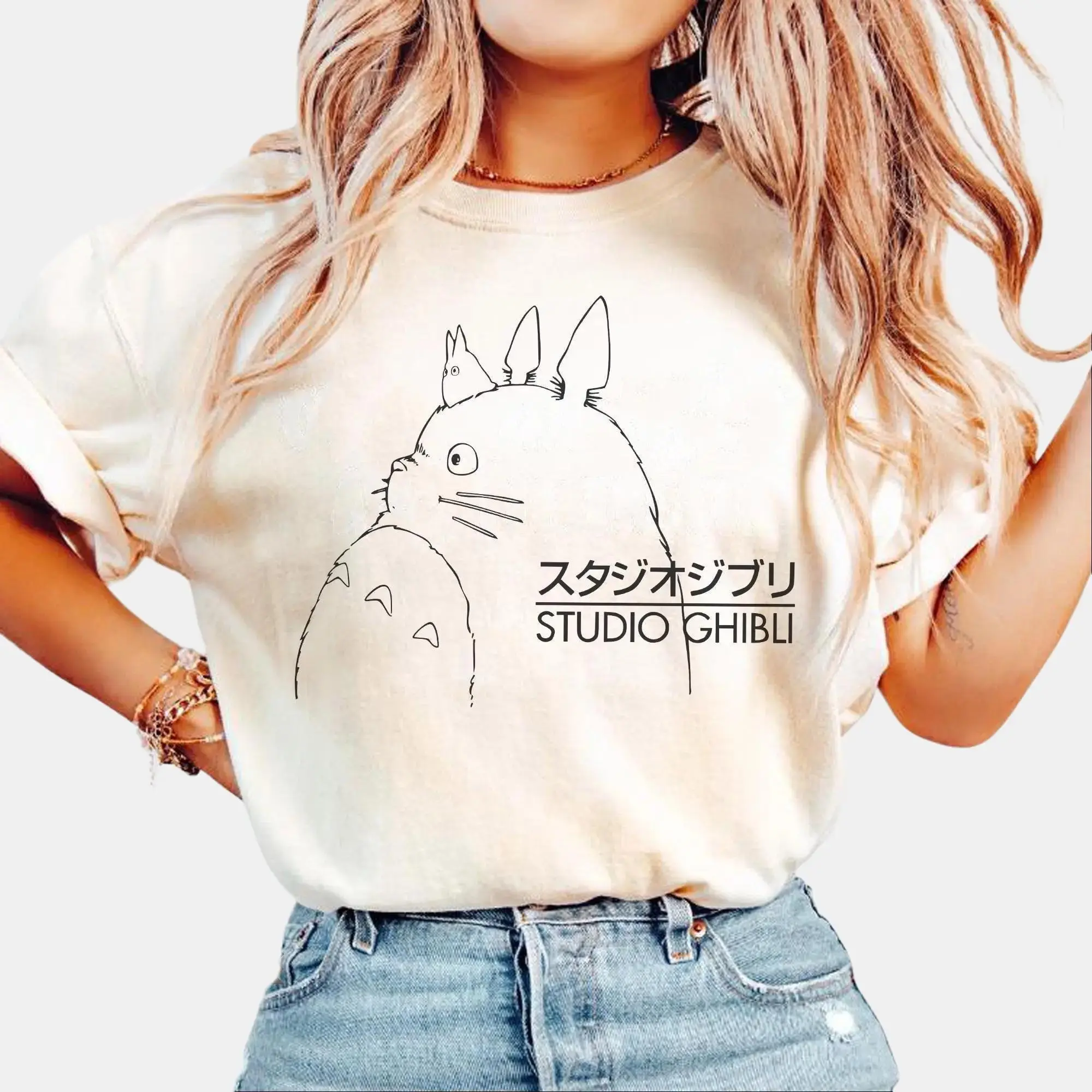 Vintage Totoro Shirt, Sweatshirt, Hoodie, Studio Ghibli Shirt, My Neighbor Totoro Shirt, Studio Ghibli Gift Shirt, Y2K Movie Shirt