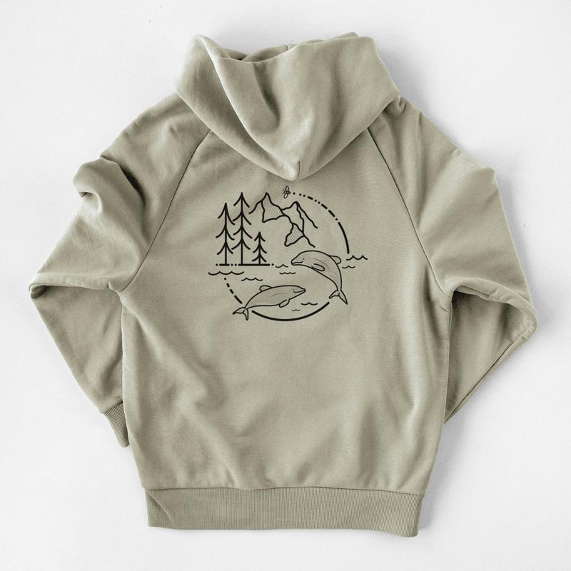 It's All Connected - Maui Dolphins - UltraLuxe Heavyweight French Terry Hoodie