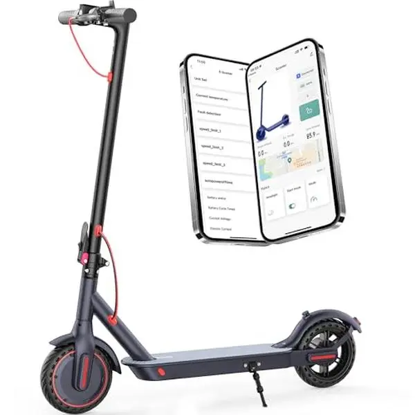 Sport Electric Scooter for Adults, Lightweight Folding Alloy Frame for Commuting, 350W Motor, 19 MPH Speed, 22 mi Range with 8.5" Solid Tires & App Control, Lightweight Scooter, Portable Commuting Scooter commuter tiktokshopbacktoschool