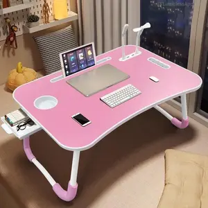 V-Portable Foldable Lap Desk with Storage Drawer & Cup Holder for Bed Couch Working and Reading - Laptop Bed DeskFFLimitlessApparel3DD20BarkBouquet