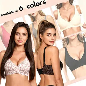 Womens Deep V  Wireless Comfortable  Supportive No Underwire  Tshirt Push Up Bralettes Plunge   Backless Breathable Cute Fits Light Lightweight Mesh Womenswear Day Fabric Outfit Shapewear Thick Stretchy Floral Lace Push-Up  Bridal t-shirt jelly bras