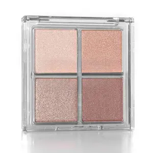 Eyeshadow Quads, Velvety Pigmented Blendable Matte, Metallic and Shimmer Finishes, Creamy Formula, Four Way Quad Eye Shadow Palette, Talc-Free seint  makeup eyeshadow Skincare Chamomile Ginseng Moisturize