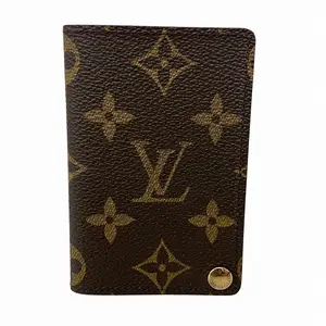 Pre-owned Louis Vuitton Canvas Small Leather Goods Monogram Card Case