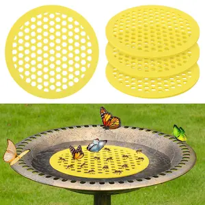 4 Pcs Eva Floating Bee Island, Bee Watering Station for Garden Supplies, Outdoor Fun and Decor, Lightweight and Durable, Superior Floatability
