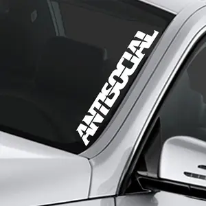 Antisocial Sticker Decal Car Anti Social Club Banner Windshield JDM Bumper Sticker Drift Dub Fresh Detailed Stance 4x4 20"w x 4"h