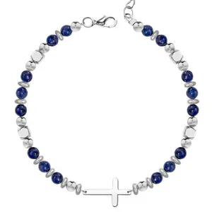 Christian Inspirational Bracelet Gifts for Women: Religious CrossBeads Bracelet Baptism Christmas Day Gifts for Godmother MomDaughter Sister Friend