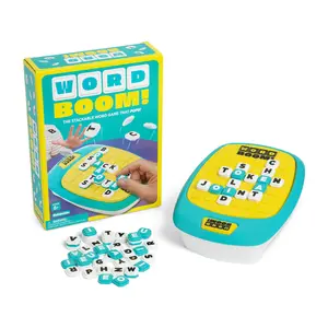 Word Boom by Relatable - The 2-Player Word Game That Pops. A Fast Paced Word Game, Timer Game and Pop Game for Game Night, Couples Games and Family Games – Includes 1 Pop-Up Board and 75 Tiles