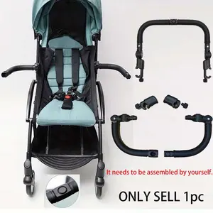 Baby Stroller Handlebar Set, Universal Support Guardrail, Prevents Falls, Fence Rail Baby Carriage Accessories