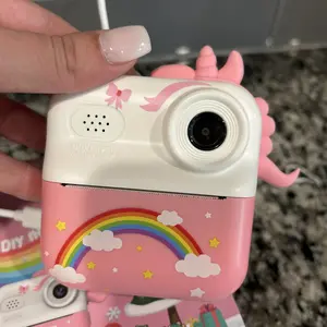 Kids Camera Instant Print, Birthday Gifts for Kids 48MP Kids Camera 1080P HD 2.4-Inch Screen Digital Camera with 32GB Card & Printer Paper, Toy Birthday Christmas Gift for 3-12 Year Old Girls