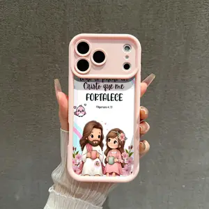 Bible Verse Aesthetic Christian Pattern Phone Case , Soft Silicone , Fully Protected and Shockproof For iPhone 17 16 15 Pro Max 14 13 12 11 Plus Air