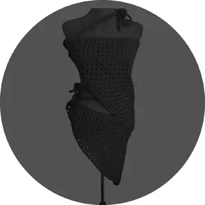 Crochet Triangle Skirt Crochet Triangle Shirt in Black Design