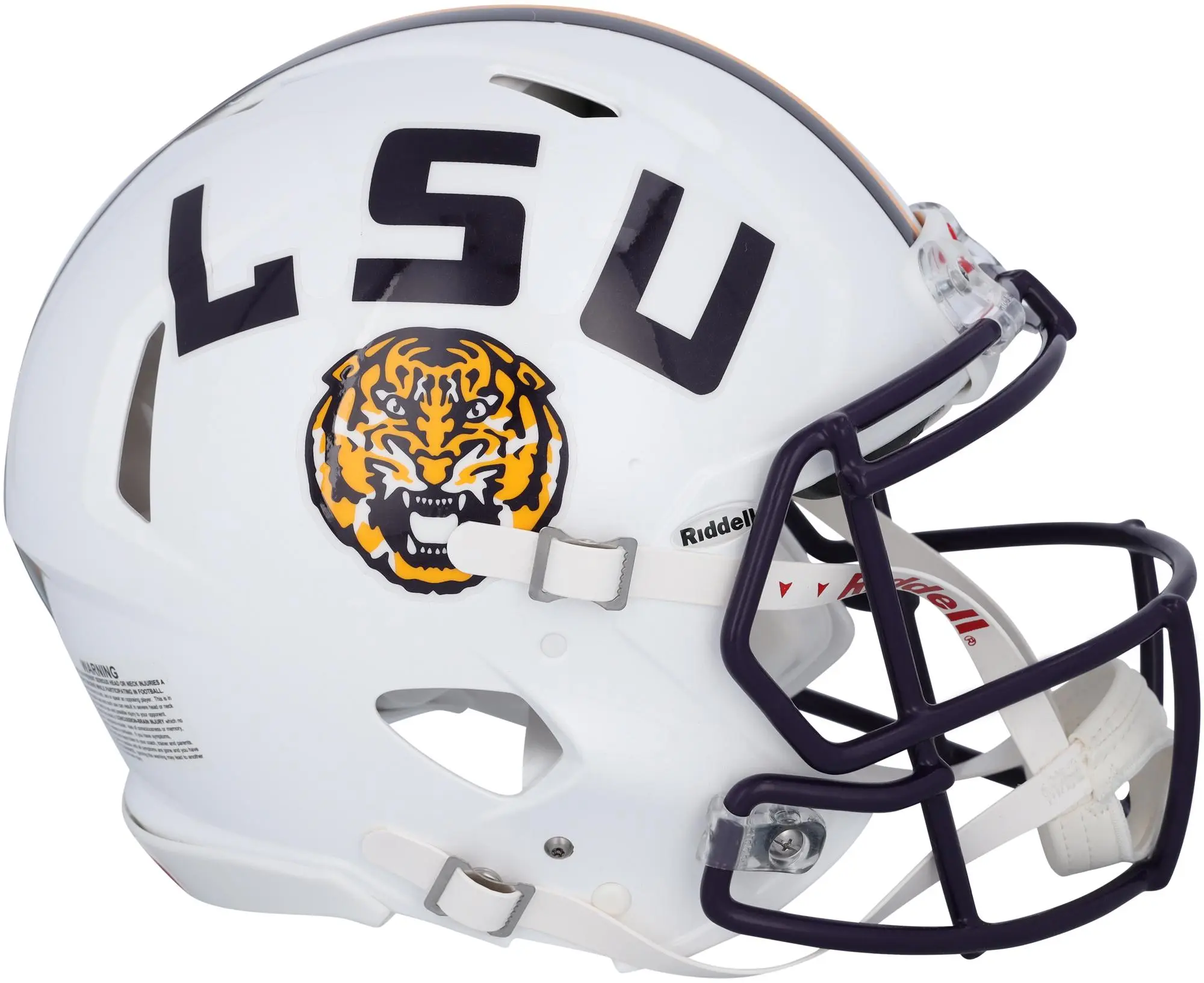Malik Nabers LSU Tigers Autographed White Riddell Speed Authentic Helmet - Fanatics Authentic Certified