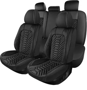 Custom Fit for 2007-2025 2026 Chevy Silverado 1500 2500 HD 3500 HD Crew Double Extended Regular Cab,LT LZT RST Trail Boss, Pickup Seat Covers for Chevrolet Silverado GMC Sierra 5-Seats Full Set, Waterproof Truck Car Seat Cover Protectors