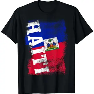 Haiti Haitian Flag Caribbean Souvenir T-Shirt