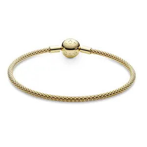 Pandora 14k Gold Plated mesh bracelet 568754C00-17