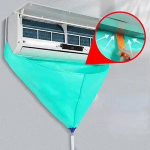 Air Conditioner Cleaning Kit, Wall Mount Ac Cleaning Bag with Drain Outlet, No Power Required, Dustproof Waterproof Maintenance Tool Set