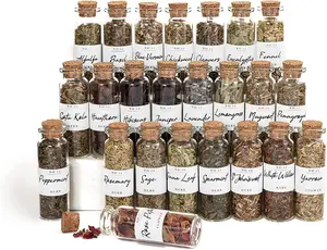 Spell Herbs for Witchcraft - 24 Bottles of Magical Herbal Supplies for Pagan, Wiccan, Witch Spells & Ritual (15ML Paper Box)