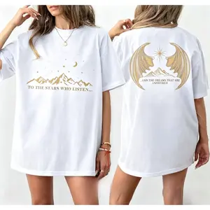 To The Stars Who Listen And The Dreams That Are Answered Shirt, Velaris City Of Starlight Shirt,The Night Court Shirt,SJM Shirt,ACOTAR Shirt