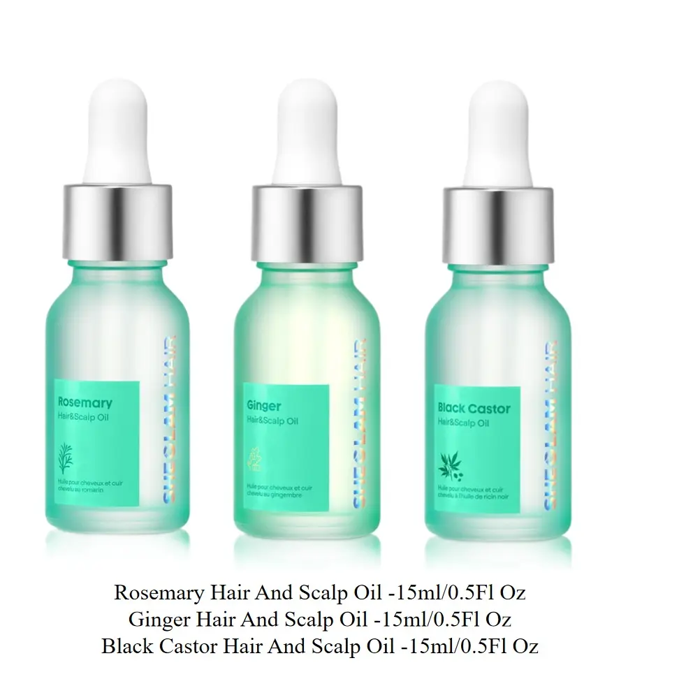 Rosemary + Ginger+ Black Castor Hair & Scalp Oil-1