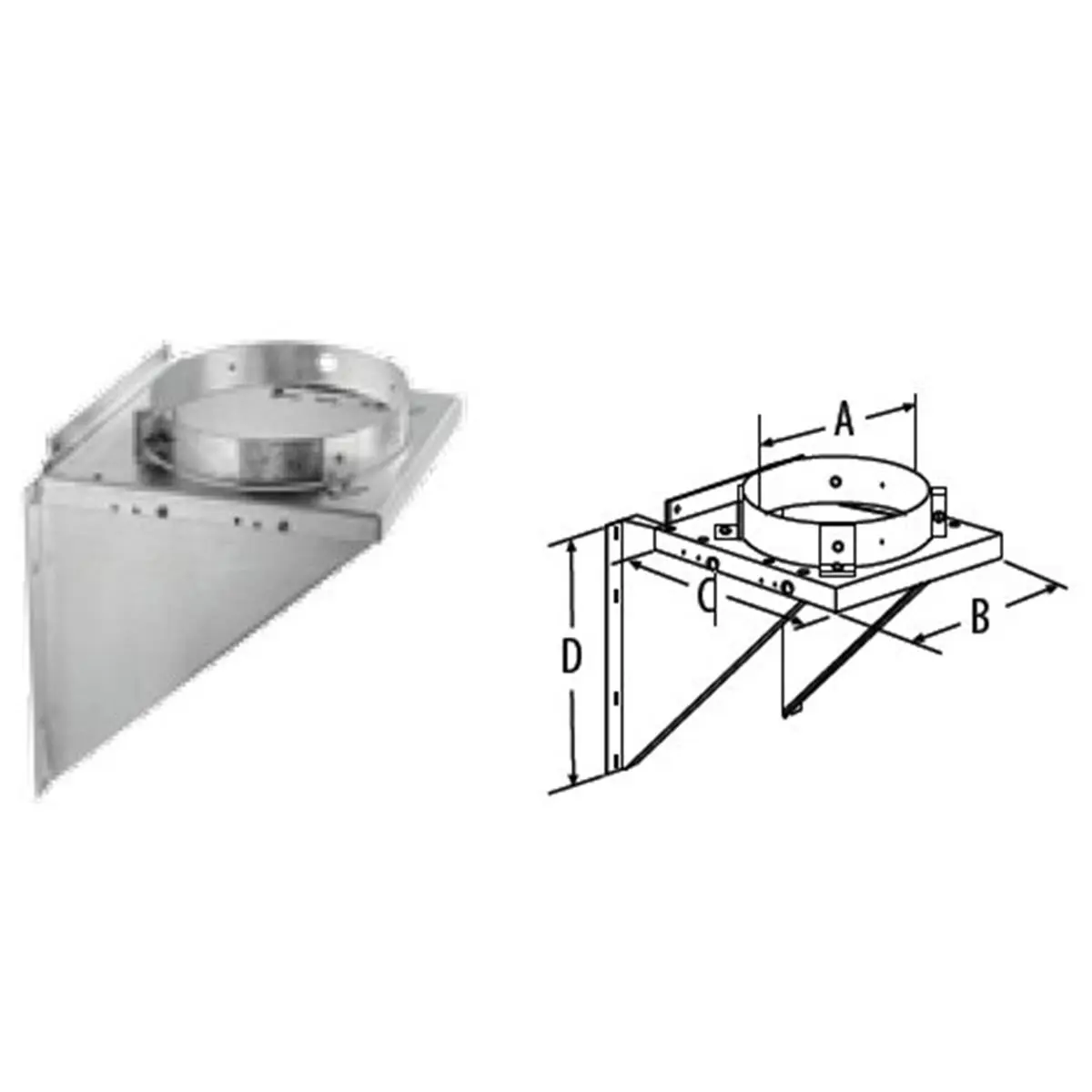 M & G Duratech 6DT-TSBSS 6-Inch Stainless Steel Tee Support, For Masons, Mechanical Hardware Tool for Hearth Work
