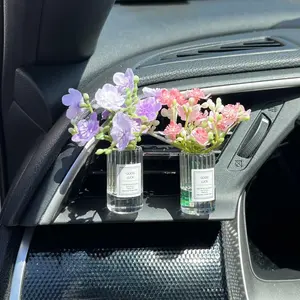 Flower Vase Car Accessory Vent Clip Botanical Style Gift Decor - Perfect for Your Car