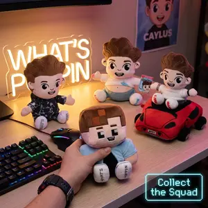 Aesthetic Gamer Boy Square Plushie Mochi Soft Desk Pet