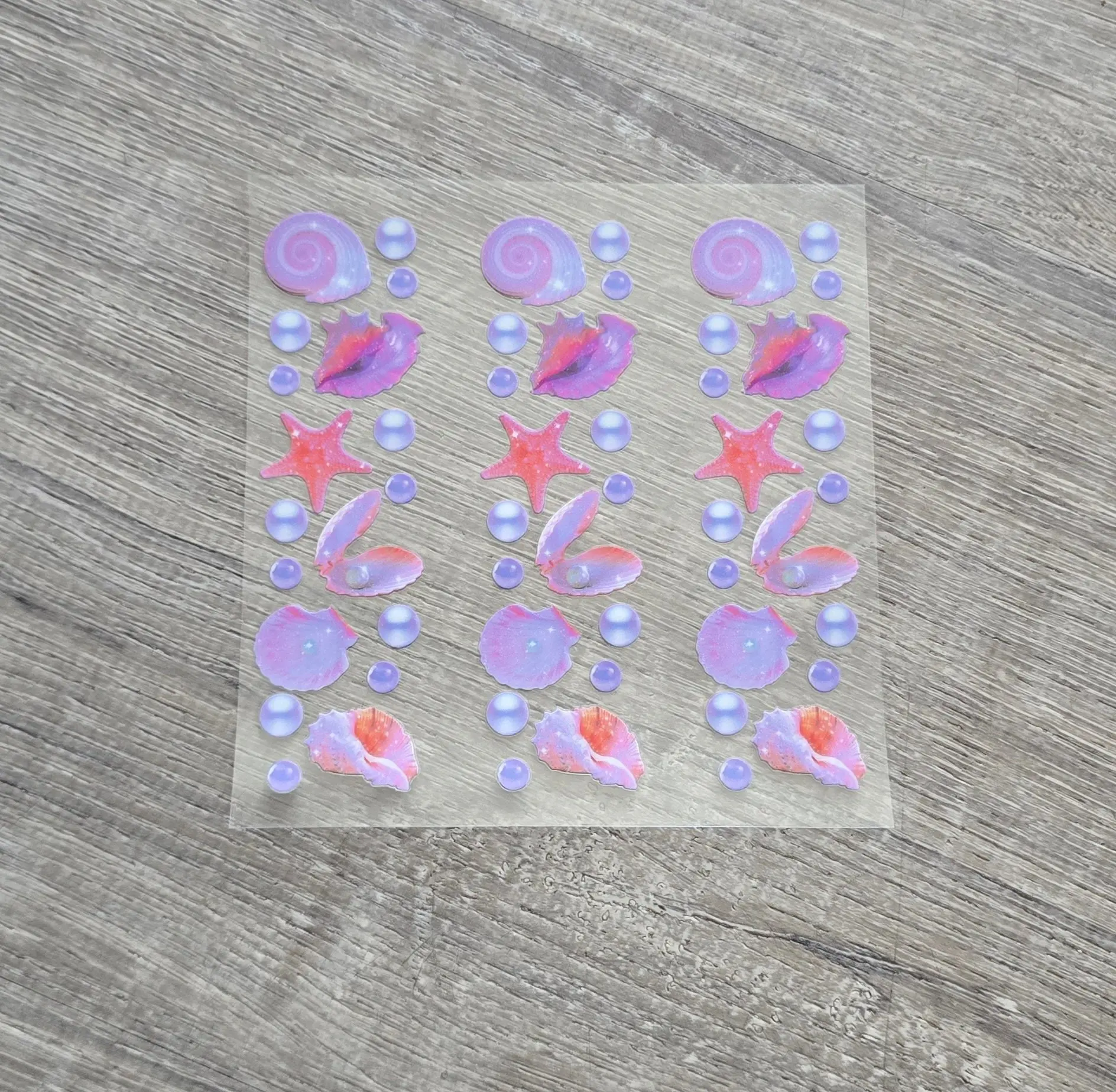 Seashells 1 UVDTF Pen Wraps