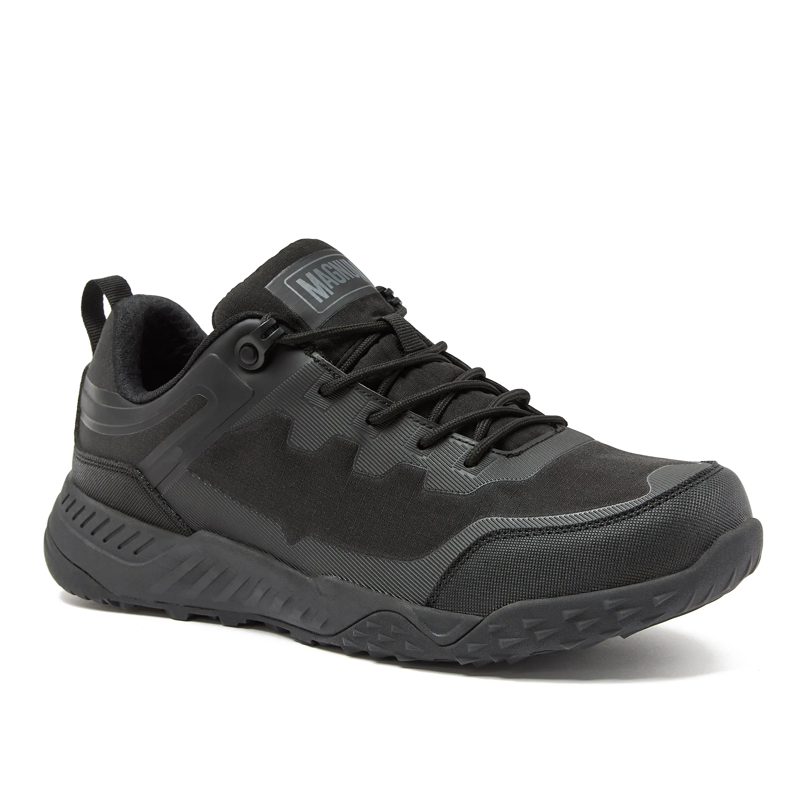 Men's Ultima Low-Cut Closed Work & Safety Walking Shoes for Workers, Black, Rubber Sole, Mesh Fabric Upper, Fast-Drying Footwear