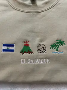 El Salvador embroidered crew neck