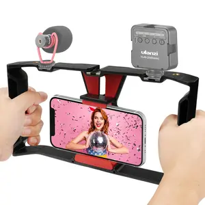 Mobile Phone Stabilizer - iPhone Tripod, suitable for iPhone video and photography. |   VLOG equipment (black) |   Very suitable for vloggers, content creators, iPhone photographers, and mobile film makers.