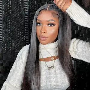 13x4 Ready Go Wig Straight Lace Front Wigs 30inches Straight Wigs 5×5 Ready Go Wig Human Hair Wigs Pre Plucked Wig Bleached Knots Pre Cut Lace