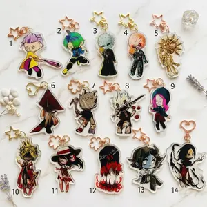 DBD killer Acrylic keychains, horror game keychain, Durable, And Perfect For Bags, Keys, Or Gifts