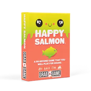 Happy Salmon Grab & Game Edition by Exploding Kittens - Fast-paced card game under two minutes! Happy Salmon Grab & Game Edition by Exploding Kittens - Fast-paced card game under two minutes!