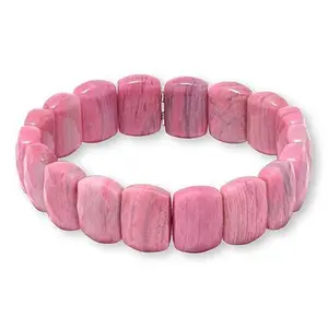 Mine Finds by Jay King Argentinian Rhodonite Bead Stretch Bracelet
