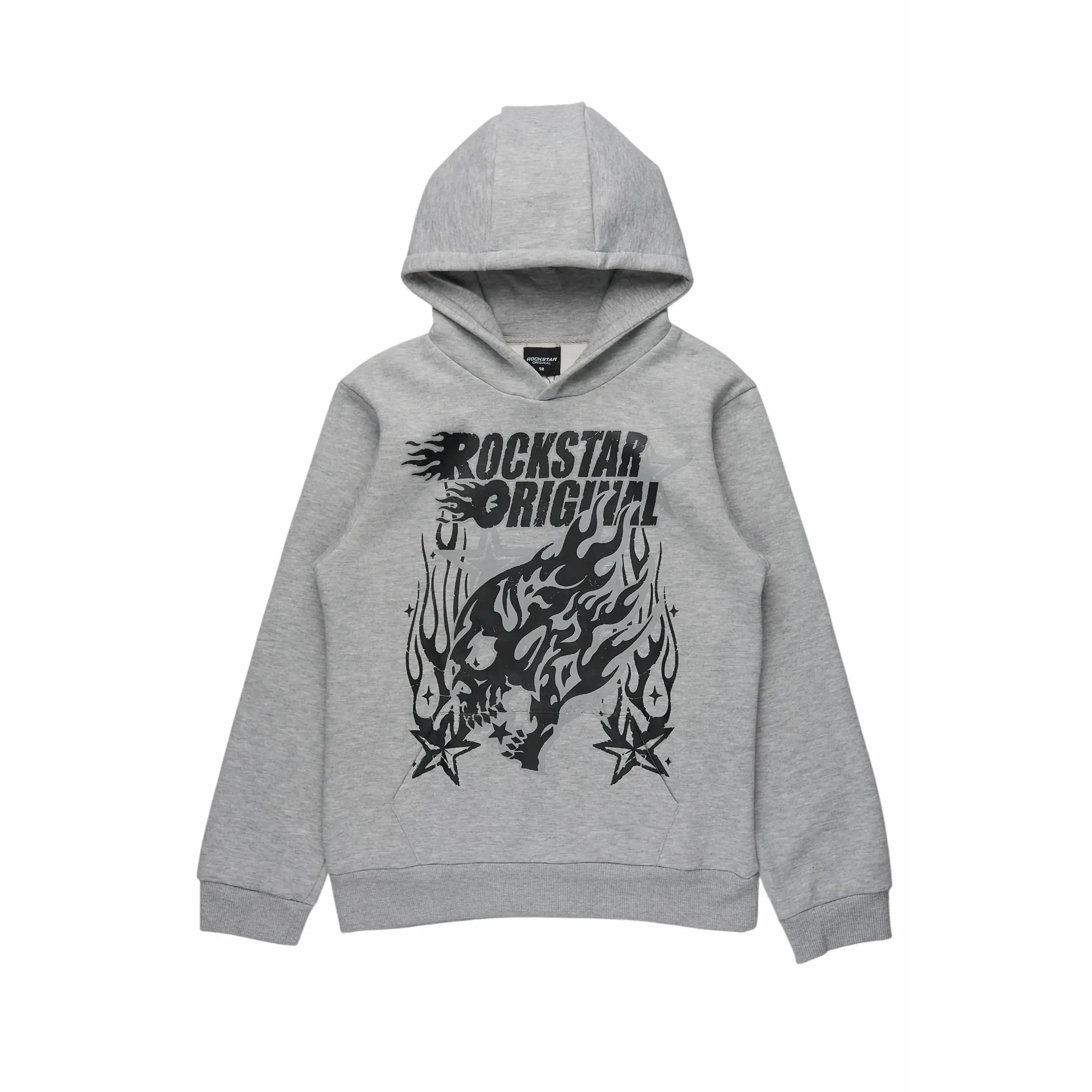 Boys Smitty Grey/Black Graphic Hoodie
