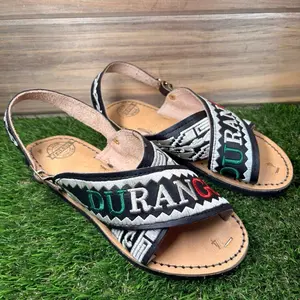 Durango Sandals-Huarache with Colorful Embroidery Comfortable Design for Summer Wear Walking Shoes Footwear