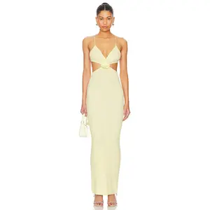 MORE TO COME Kacey Maxi Dress in Baby Yellow