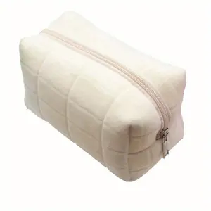 1pc Pink/Blue Pillow Design Cosmetic Bag Pencil Case Pen Pouch Large-capacity Student Storage Pencil Case